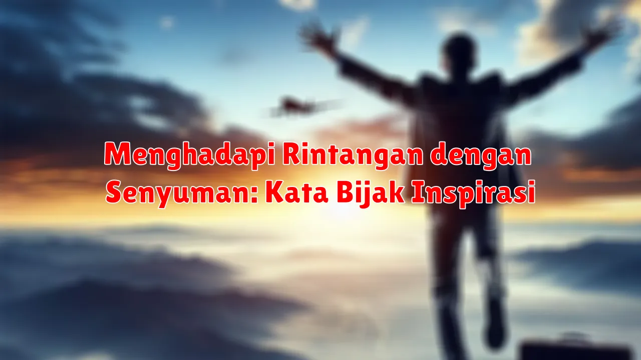 Menghadapi Rintangan dengan Senyuman: Kata Bijak Inspirasi